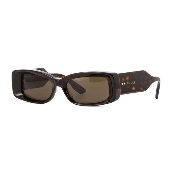 NEW Gucci Tortoiseshell‎ Rectangular Sunglasses Brown Luxe Designer Statement main image 12
